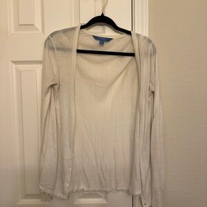 Simply Vera Vera Wang Cream Open-Front Cardigan